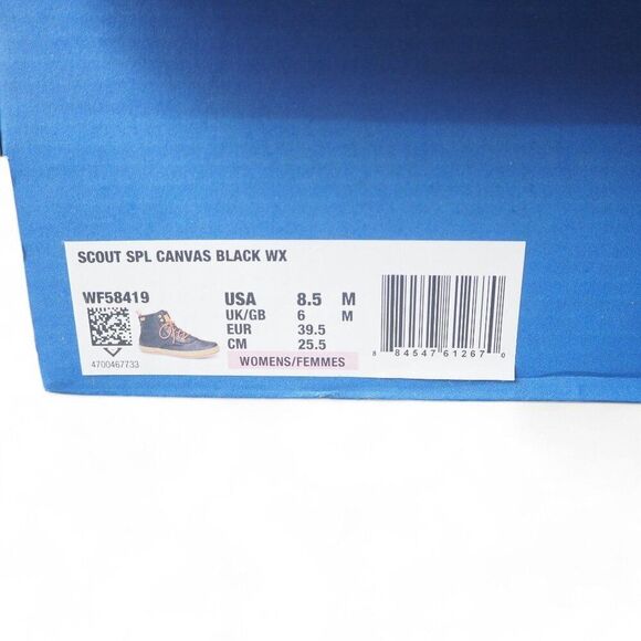 Keds Scout Splash Canvas Waterproof Sneaker Boots WF58419 Black Women's 8.5 - Picture 12 of 12